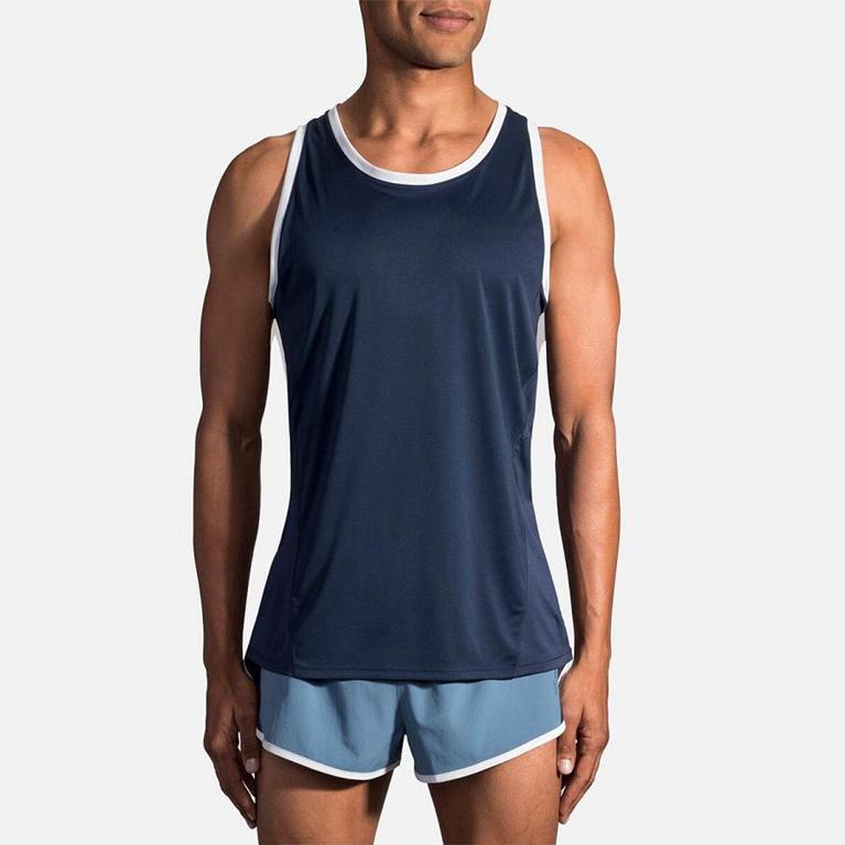 Brooks Stealth - Mens Running Tank Top - Blue (17690STQZ)